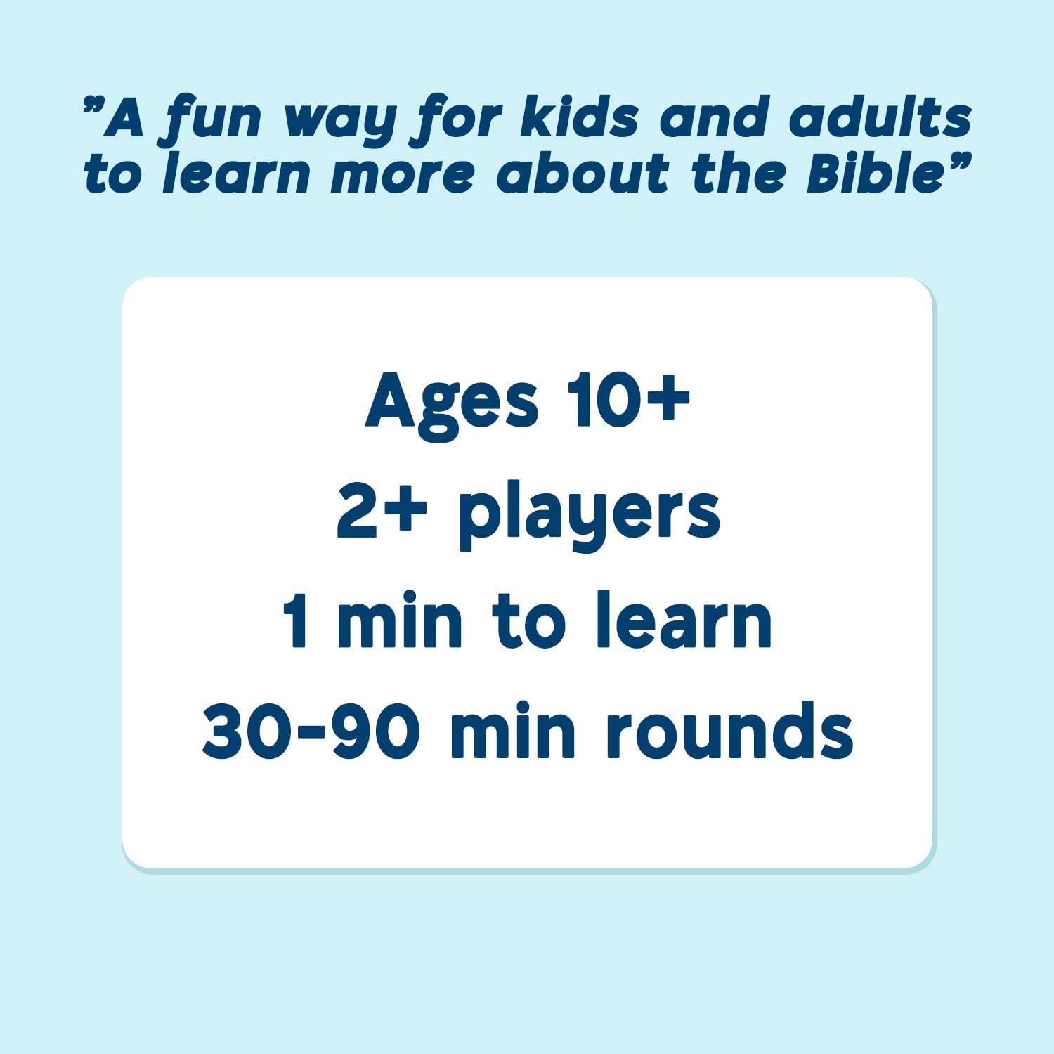 Fun Trivia Game for Families, Fellowships and Bible Study - Great Christian Gift