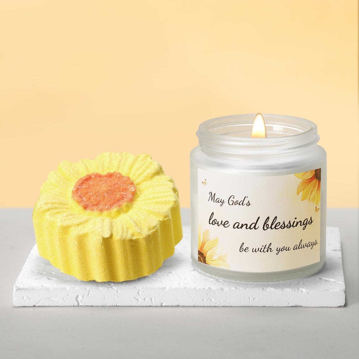 Christian Sunflower Gift Set for Women - 11-Piece Inspirational Religious Gifts Featuring Bible Verses 