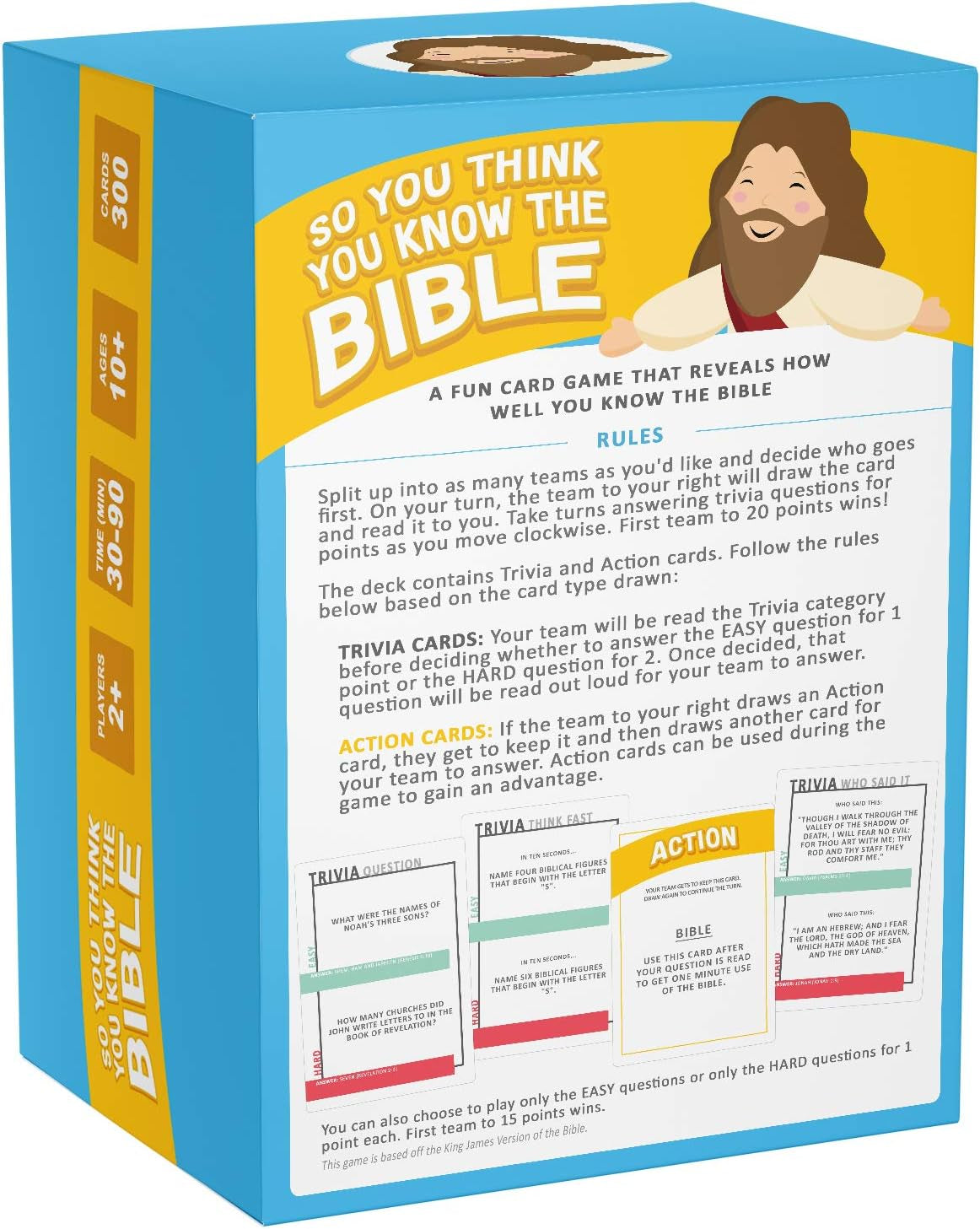 Fun Trivia Game for Families, Fellowships and Bible Study - Great Christian Gift