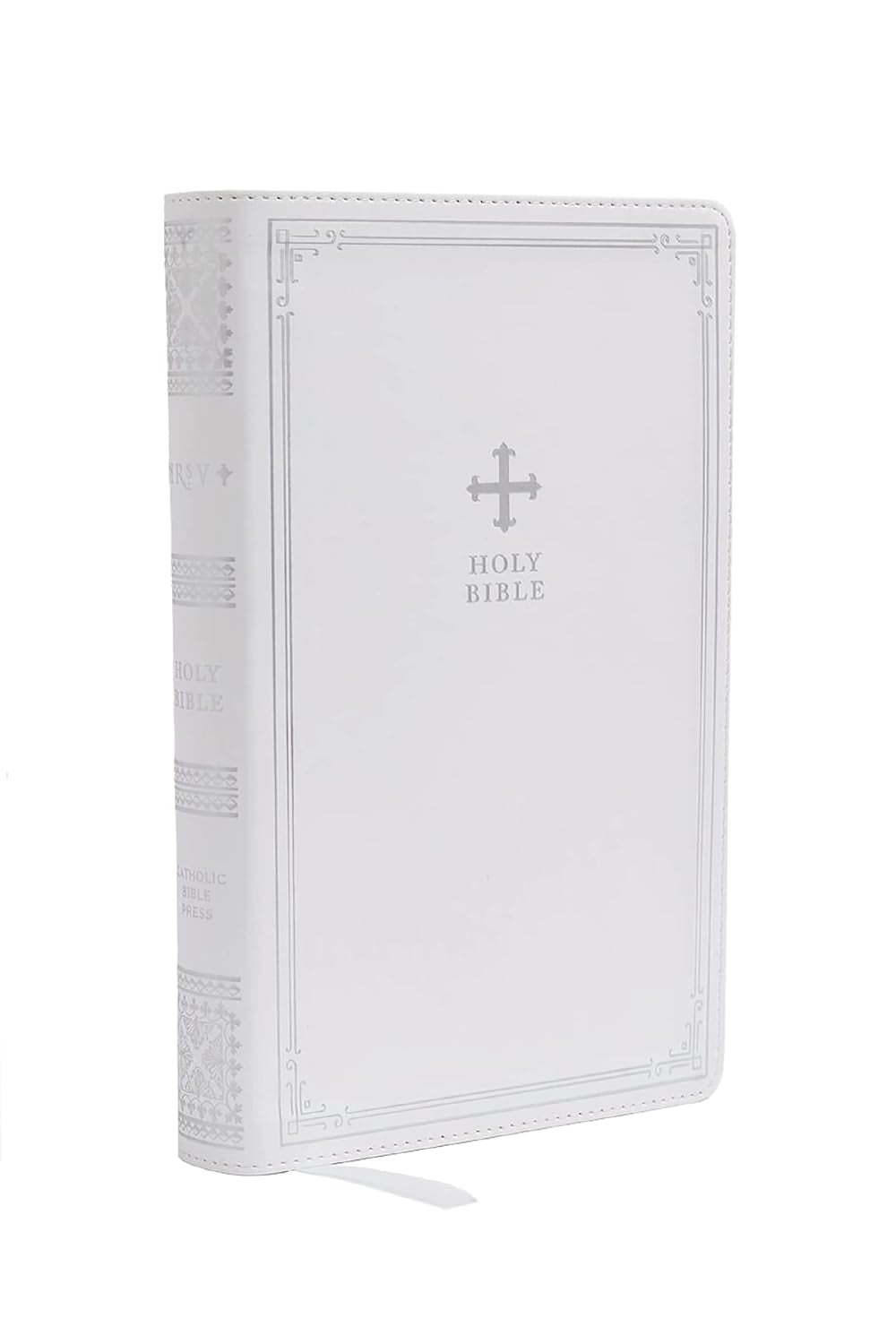 NRSV Catholic Edition Gift Bible, White Leathersoft (Comfort Print, Holy Bible, Complete Catholic Bible, NRSV CE)