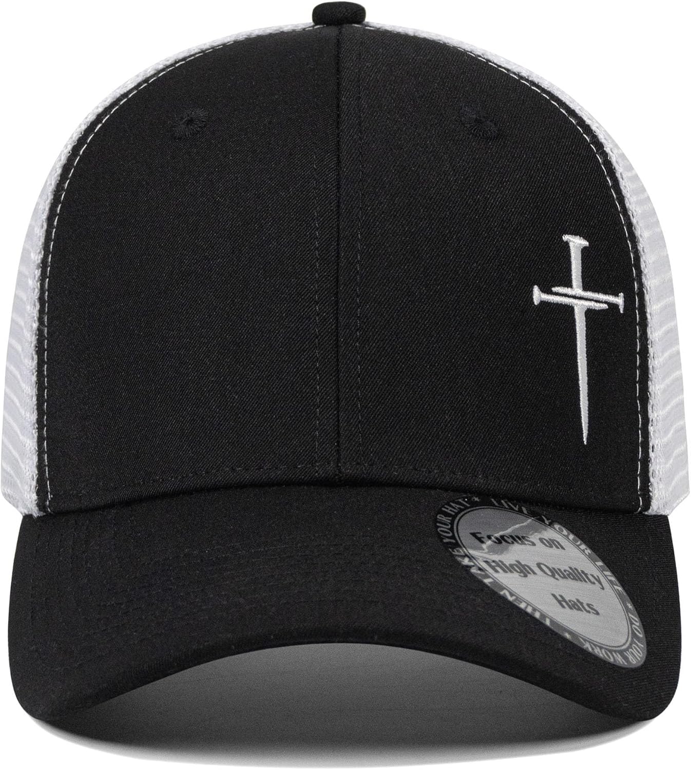 Christian Hats - Black / Grey with Silver Emblem