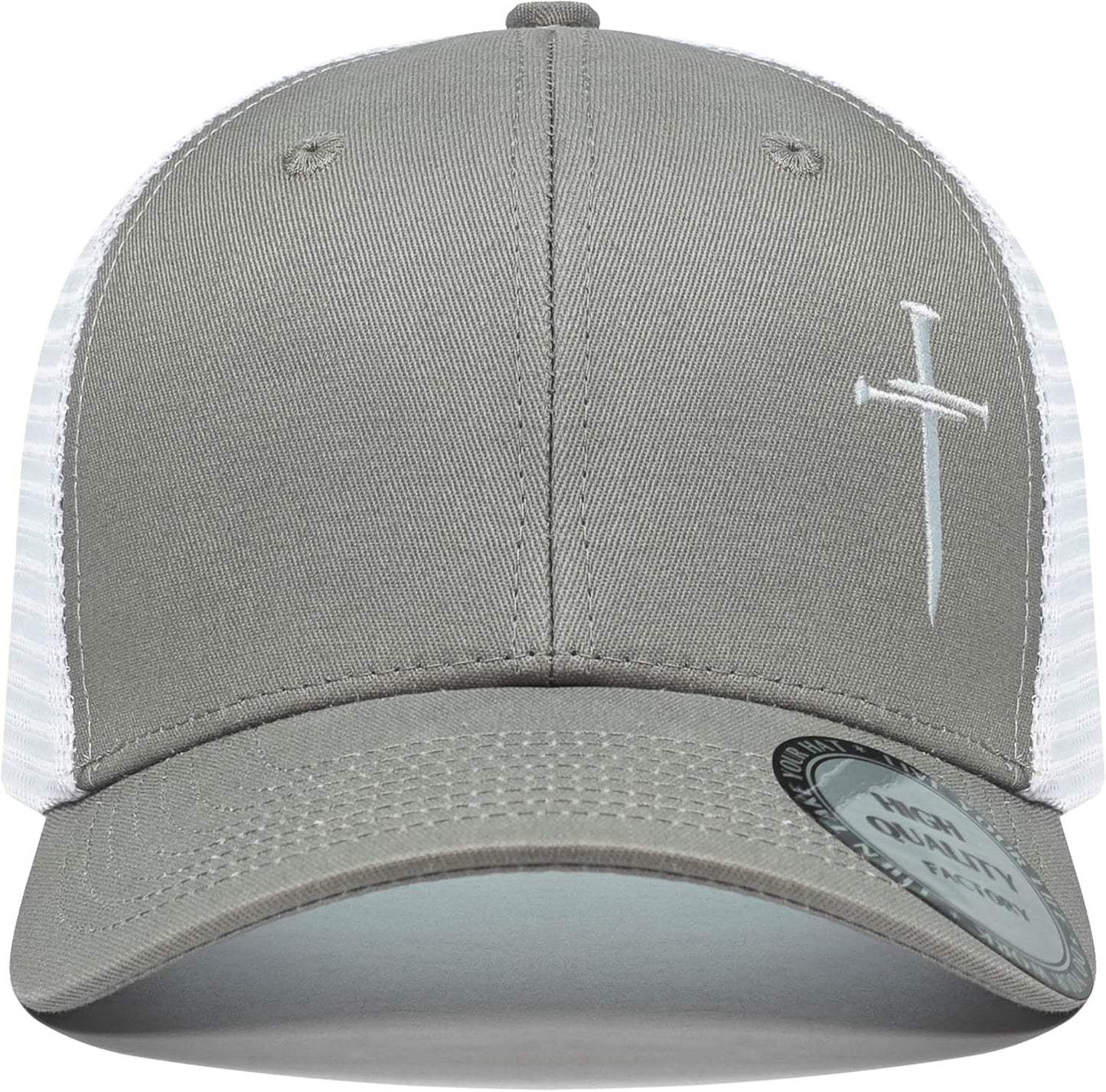 Christian Hats - Black / Grey with Silver Emblem