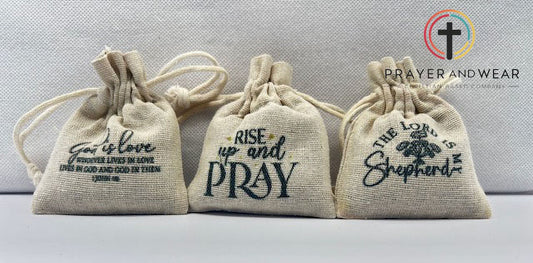 Organic Lavender Bags x 3 with Christian Quotes