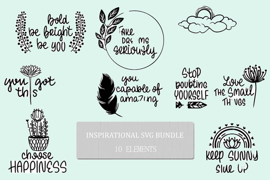 10 Inspirational Quotes Bundle